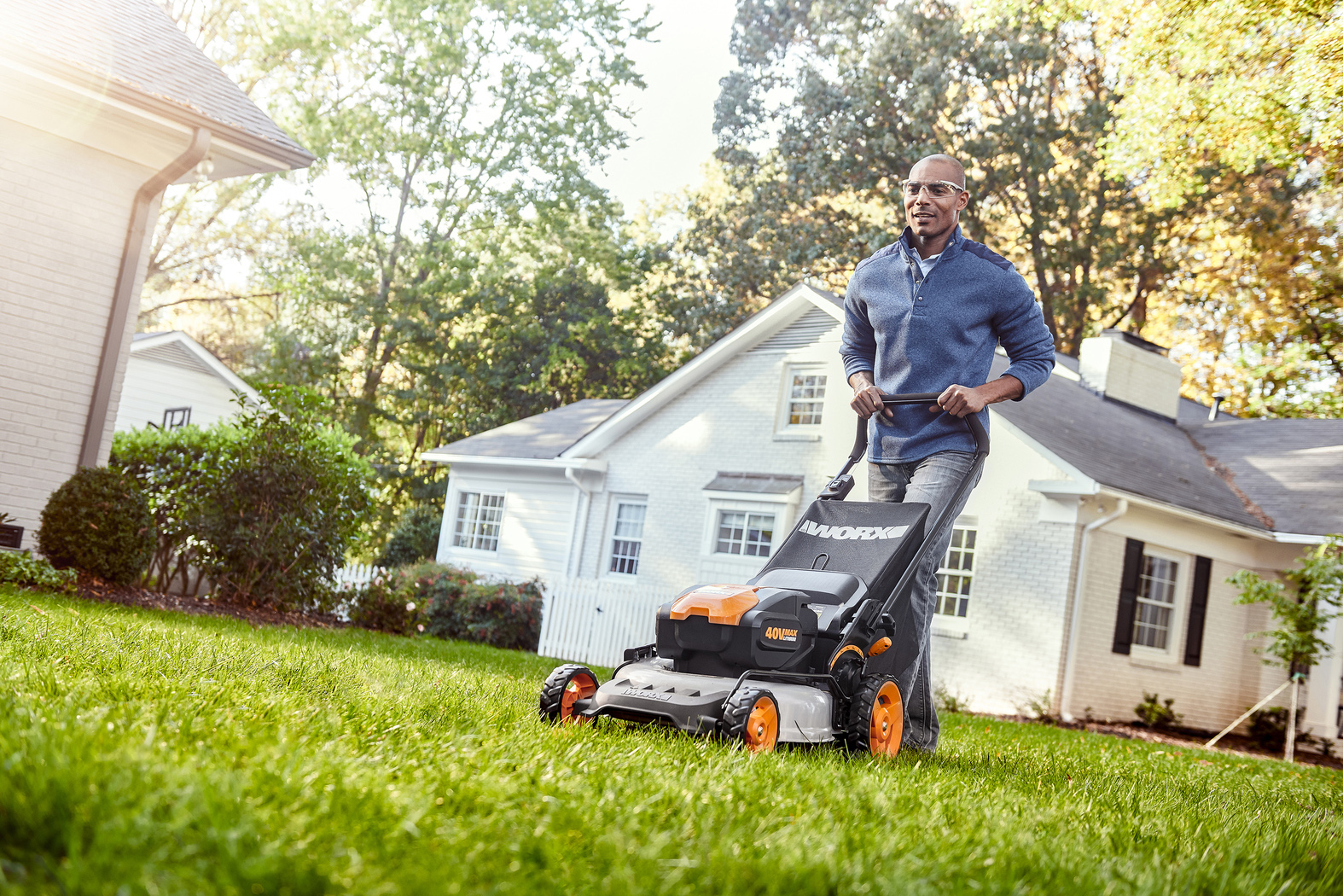 New WORX 40 Volt 20 Inch Lawnmower Combines Cutting Power